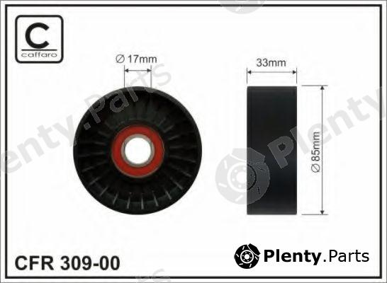  CAFFARO part 309-00 (30900) Deflection/Guide Pulley, v-ribbed belt