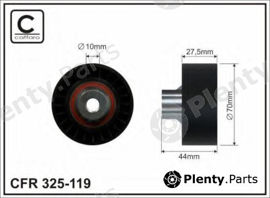  CAFFARO part 325-119 (325119) Deflection/Guide Pulley, v-ribbed belt