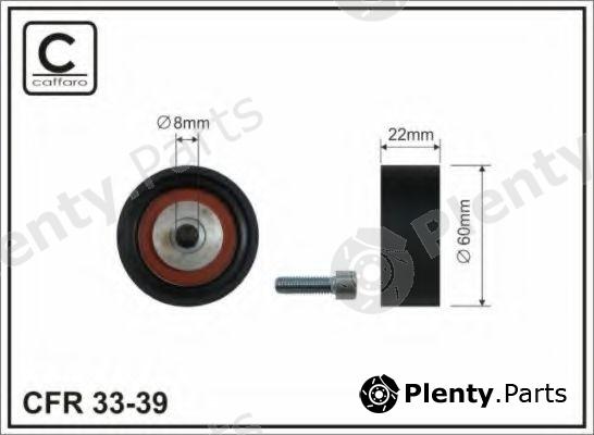  CAFFARO part 33-39 (3339) Deflection/Guide Pulley, v-ribbed belt