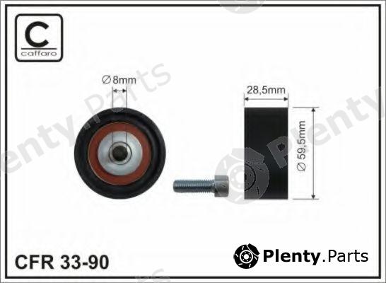  CAFFARO part 33-90 (3390) Deflection/Guide Pulley, timing belt