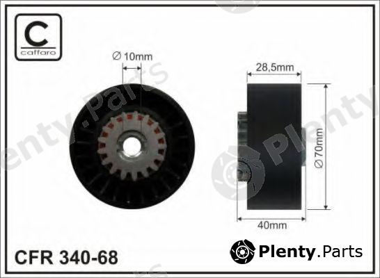  CAFFARO part 340-68 (34068) Tensioner Pulley, v-ribbed belt