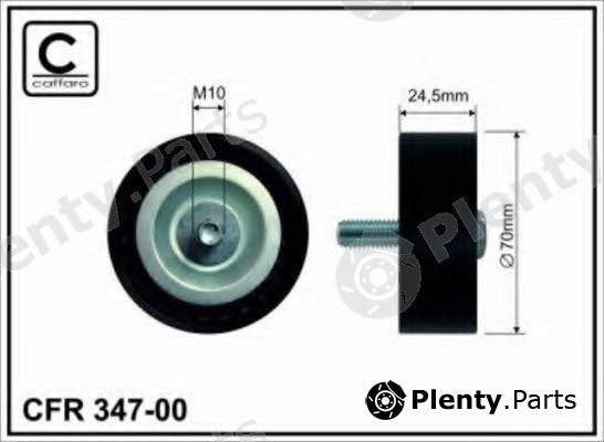 CAFFARO part 347-00 (34700) Deflection/Guide Pulley, v-ribbed belt