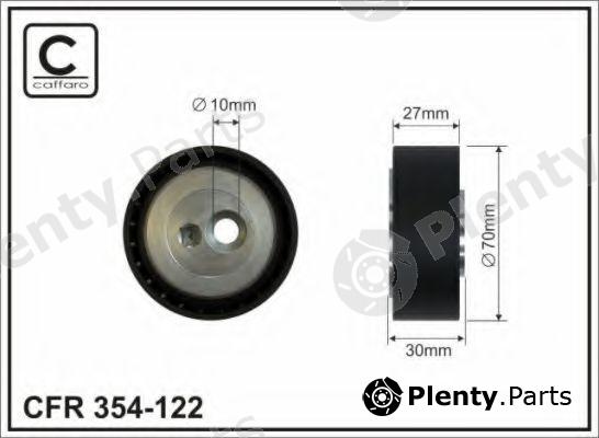  CAFFARO part 354-122 (354122) Tensioner Pulley, v-ribbed belt
