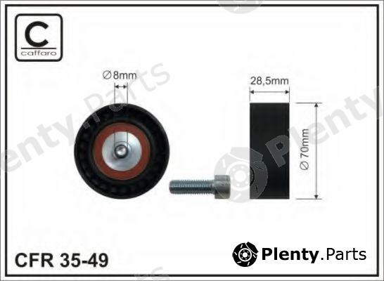  CAFFARO part 35-49 (3549) Tensioner Pulley, v-ribbed belt