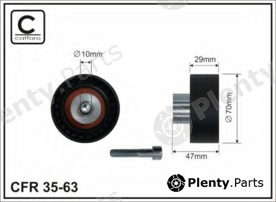  CAFFARO part 35-63 (3563) Deflection/Guide Pulley, timing belt