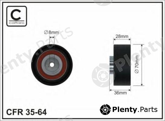  CAFFARO part 35-64 (3564) Deflection/Guide Pulley, timing belt