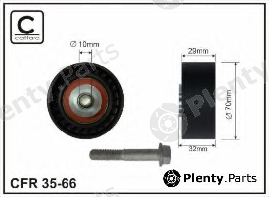  CAFFARO part 35-66 (3566) Deflection/Guide Pulley, v-ribbed belt
