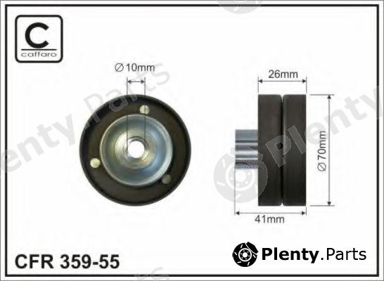  CAFFARO part 359-55 (35955) Deflection/Guide Pulley, v-ribbed belt