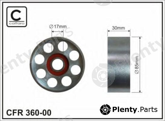  CAFFARO part 360-00 (36000) Tensioner Pulley, v-ribbed belt