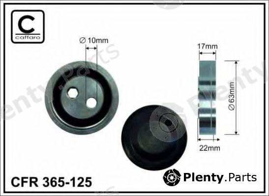  CAFFARO part 365-125 (365125) Tensioner Pulley, v-ribbed belt