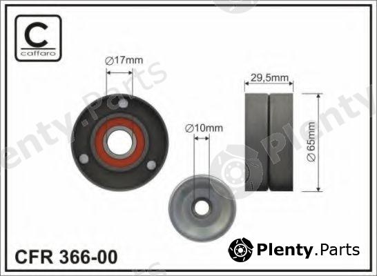  CAFFARO part 366-00 (36600) Tensioner Pulley, v-ribbed belt