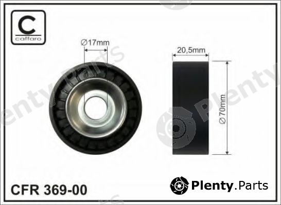  CAFFARO part 369-00 (36900) Tensioner Pulley, v-ribbed belt