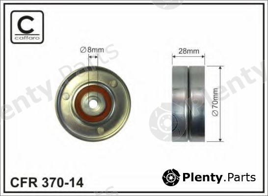  CAFFARO part 370-14 (37014) Deflection/Guide Pulley, v-ribbed belt