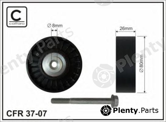  CAFFARO part 37-07 (3707) Deflection/Guide Pulley, v-ribbed belt