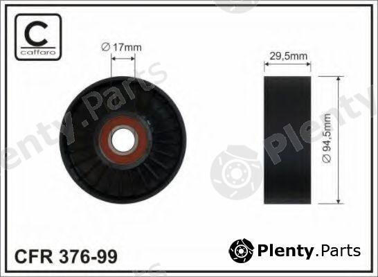  CAFFARO part 376-99 (37699) Deflection/Guide Pulley, v-ribbed belt