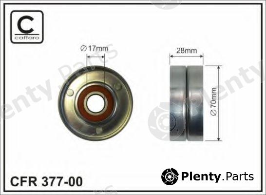  CAFFARO part 377-00 (37700) Tensioner Pulley, v-ribbed belt