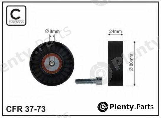  CAFFARO part 37-73 (3773) Deflection/Guide Pulley, v-ribbed belt