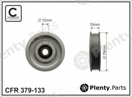  CAFFARO part 379-133 (379133) Deflection/Guide Pulley, v-ribbed belt