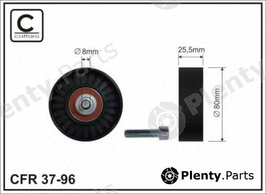  CAFFARO part 37-96 (3796) Tensioner Pulley, v-ribbed belt