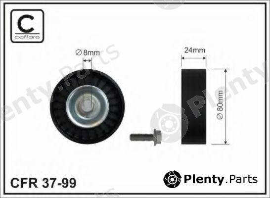  CAFFARO part 37-99 (3799) Deflection/Guide Pulley, v-ribbed belt