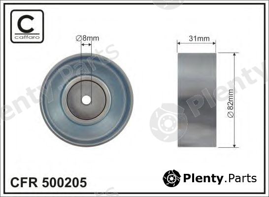  CAFFARO part 500205 Tensioner Pulley, v-ribbed belt