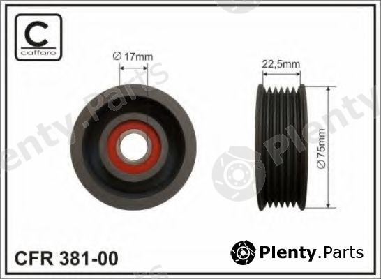  CAFFARO part 381-00 (38100) Tensioner Pulley, v-ribbed belt