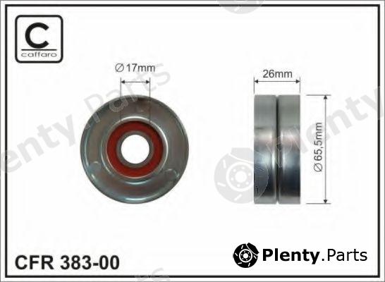 CAFFARO part 383-00 (38300) Tensioner Pulley, v-ribbed belt
