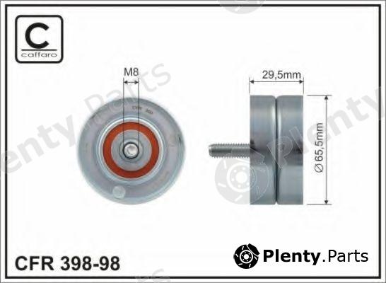  CAFFARO part 398-98 (39898) Tensioner Pulley, v-ribbed belt