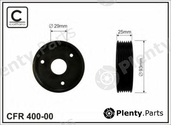  CAFFARO part 400-00 (40000) Tensioner Pulley, v-ribbed belt