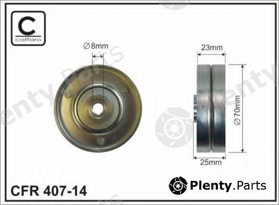  CAFFARO part 407-14 (40714) Deflection/Guide Pulley, v-ribbed belt