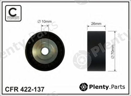  CAFFARO part 422-137 (422137) Deflection/Guide Pulley, v-ribbed belt