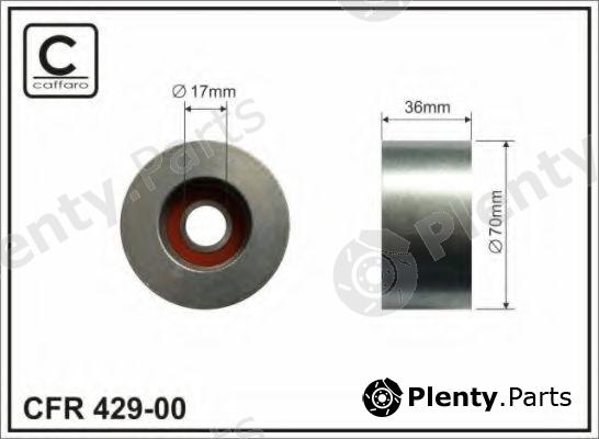  CAFFARO part 429-00 (42900) Tensioner Pulley, v-ribbed belt