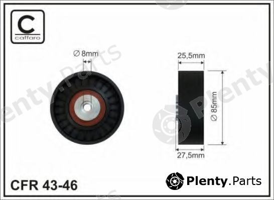  CAFFARO part 43-46 (4346) Deflection/Guide Pulley, v-ribbed belt