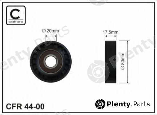  CAFFARO part 44-00 (4400) Deflection/Guide Pulley, v-ribbed belt