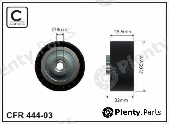  CAFFARO part 444-03 (44403) Deflection/Guide Pulley, v-ribbed belt