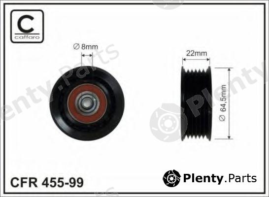  CAFFARO part 455-99 (45599) Deflection/Guide Pulley, v-ribbed belt