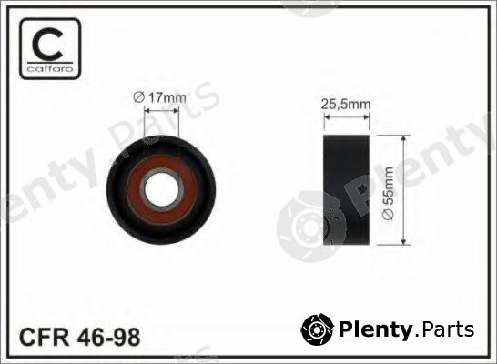  CAFFARO part 46-98 (4698) Deflection/Guide Pulley, v-ribbed belt
