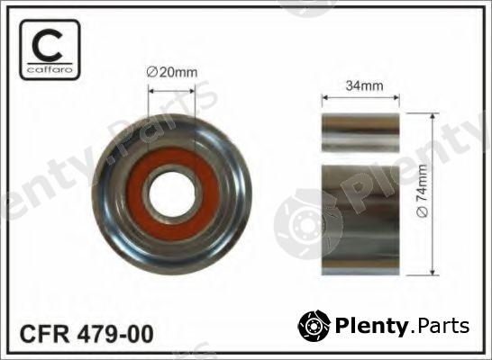  CAFFARO part 479-00 (47900) Tensioner Pulley, v-ribbed belt