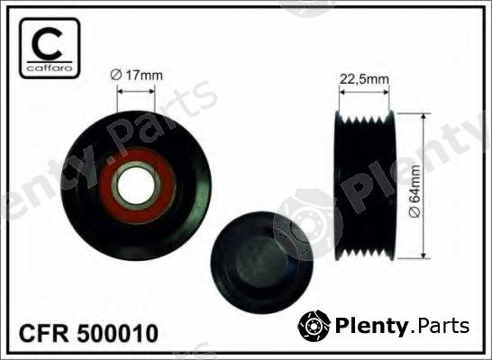  CAFFARO part 500010 Tensioner Pulley, v-ribbed belt