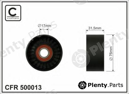  CAFFARO part 500013 Tensioner Pulley, v-ribbed belt