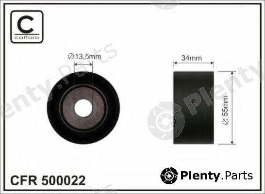  CAFFARO part 500022 Deflection/Guide Pulley, v-ribbed belt