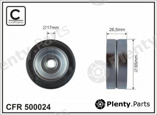  CAFFARO part 500024 Tensioner Pulley, v-ribbed belt