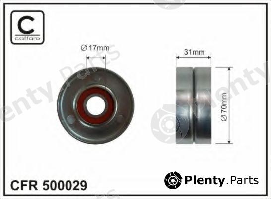  CAFFARO part 500029 Tensioner Pulley, v-ribbed belt