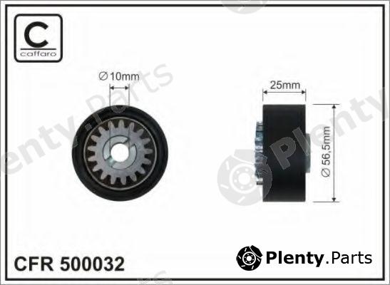  CAFFARO part 500032 Tensioner Pulley, v-ribbed belt