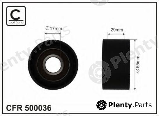  CAFFARO part 500036 Tensioner Pulley, v-ribbed belt