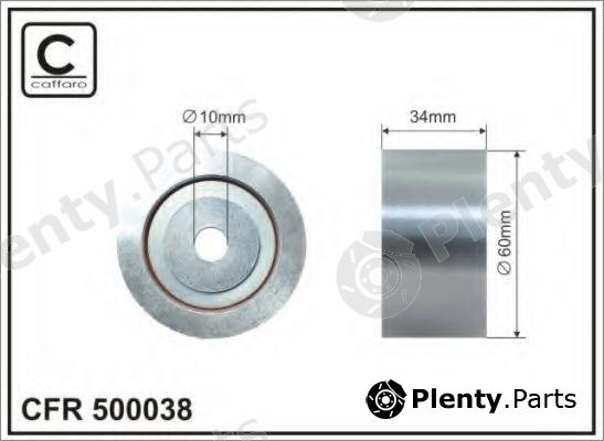 CAFFARO part 500038 Deflection/Guide Pulley, timing belt