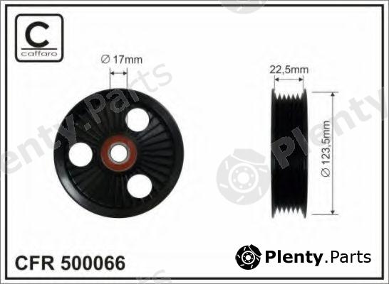  CAFFARO part 500066 Tensioner Pulley, v-ribbed belt