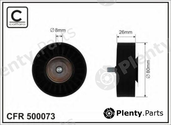  CAFFARO part 500073 Tensioner Pulley, v-ribbed belt