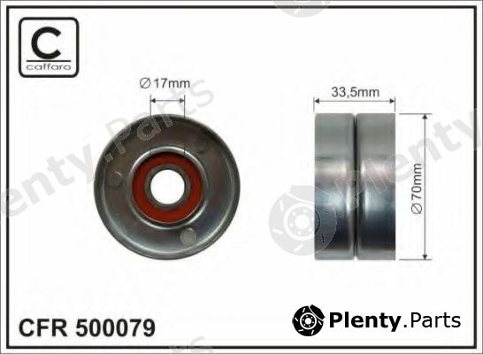 CAFFARO part 500079 Tensioner Pulley, v-ribbed belt