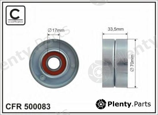  CAFFARO part 500083 Tensioner Pulley, v-ribbed belt